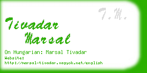 tivadar marsal business card